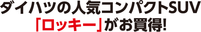 「ロッキー」がお買得!